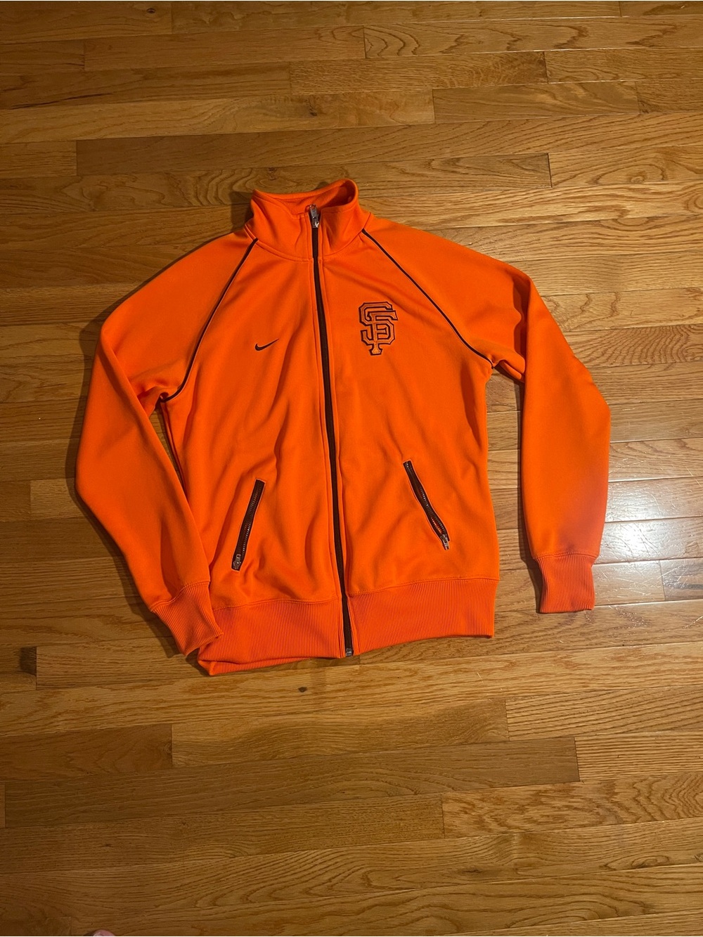 Nike Orange SF Logo Full-Zip Utility Jacket